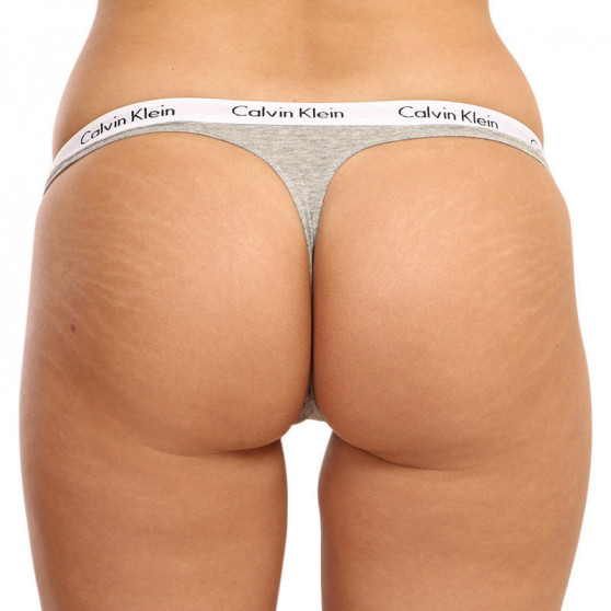 3PACK Moteriški stringai Calvin Klein oversized multicolour (QD3800E-13X)