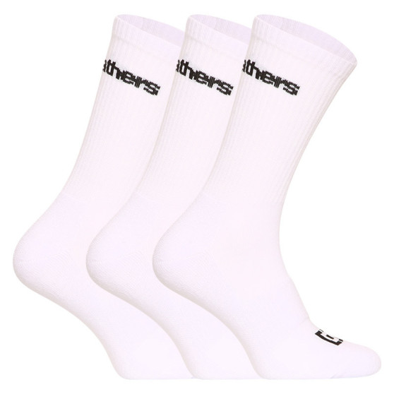 3PACK kojinės Horsefeathers baltos (AA1077B)