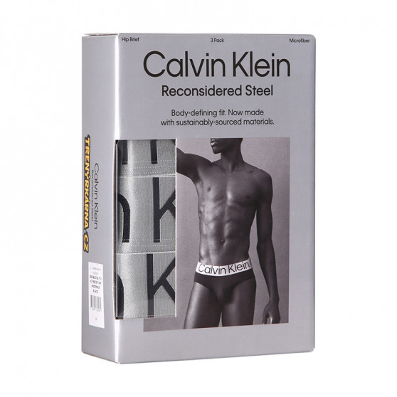 3PACK Vyriškos kelnaitės Calvin Klein juodos (NB3073A-7V1)