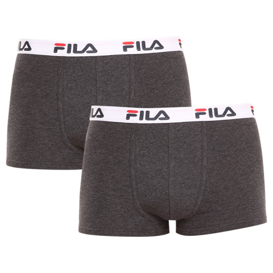 2PACK Vyriški boksininkų šortai Fila pilka (FU5016/2-248)