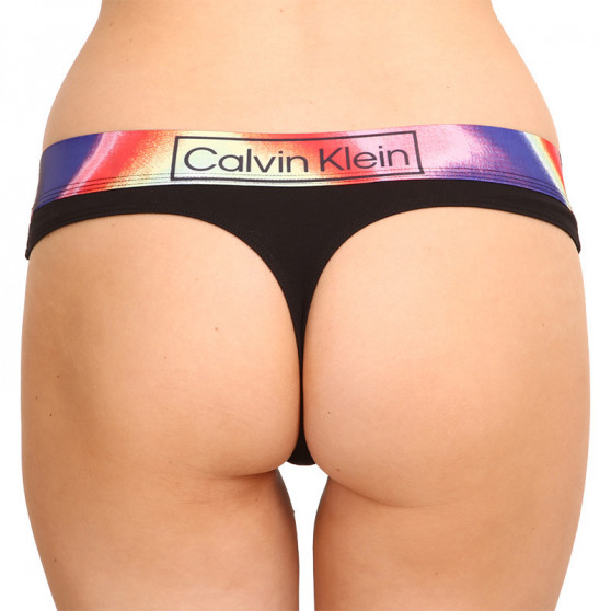 Moteriški stringai Calvin Klein black (QF6857E-UB1)