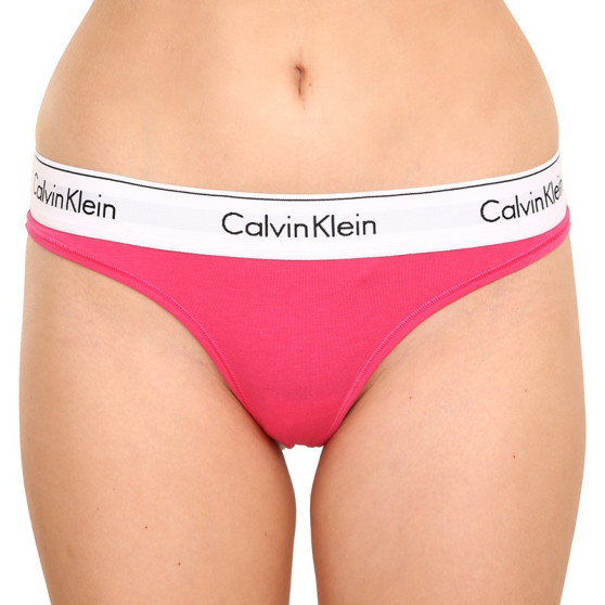 Moteriški stringai Calvin Klein rožinės spalvos (F3786E-VGY)