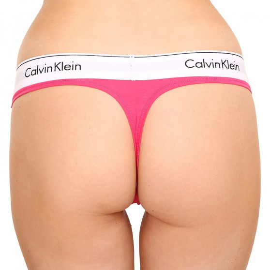 Moteriški stringai Calvin Klein rožinės spalvos (F3786E-VGY)