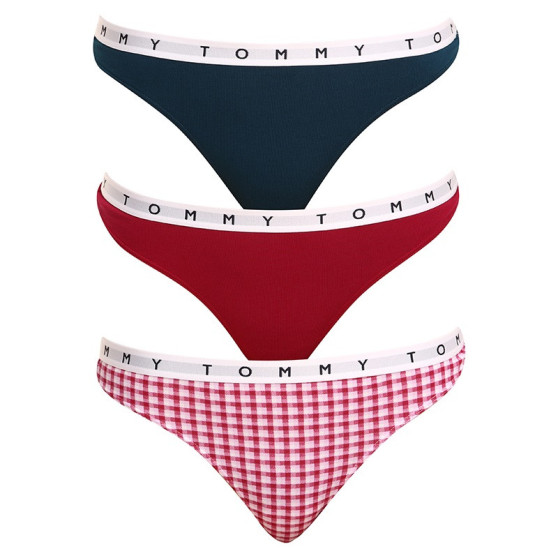 3PACK Moteriški stringai Tommy Hilfiger multicolour (UW0UW02521 0XR)