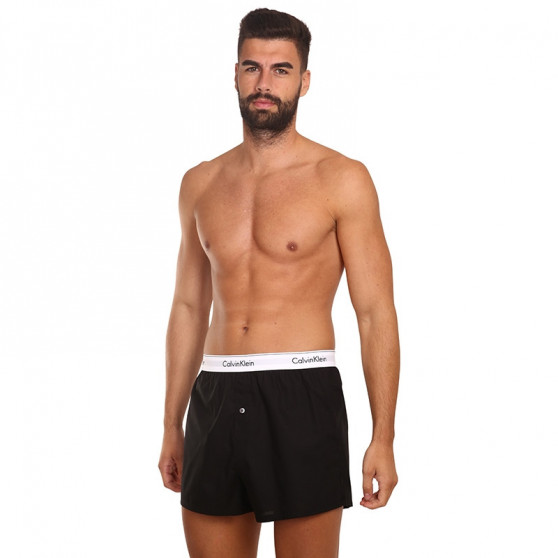 2PACK Vyriški šortai Calvin Klein juodi (NB1396A-001)