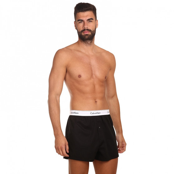 2PACK Vyriški šortai Calvin Klein juodi (NB1396A-001)