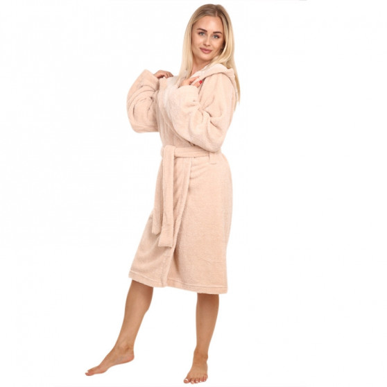 Moteriškas chalatas Cocoon Secret beige (AK-3549)