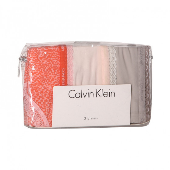 3PACK Moteriškos kelnaitės Calvin Klein multicolour (QD3804E-13Z)