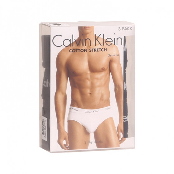 3PACK Vyriškos kelnaitės Calvin Klein juodos (U2661G-XWB)