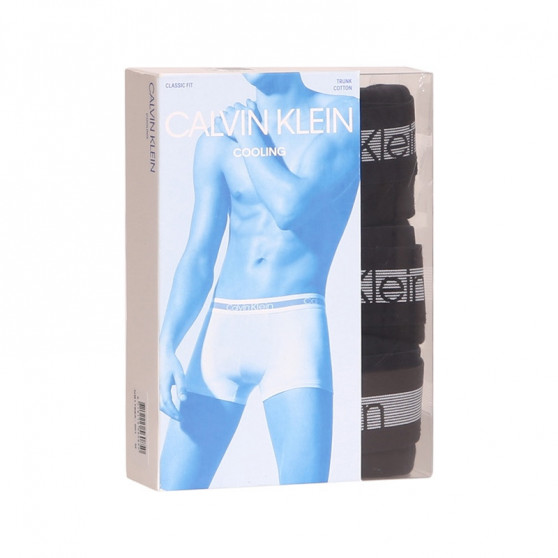 3PACK Vyriški boksininko šortai Calvin Klein juodi (NB1799A-001)