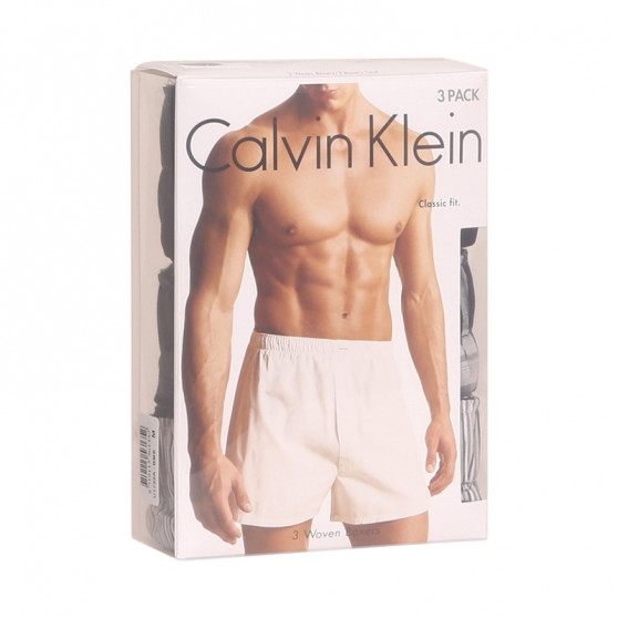 3PACK Vyriški šortai Calvin Klein classic fit multicolour (U1732A-BMS)