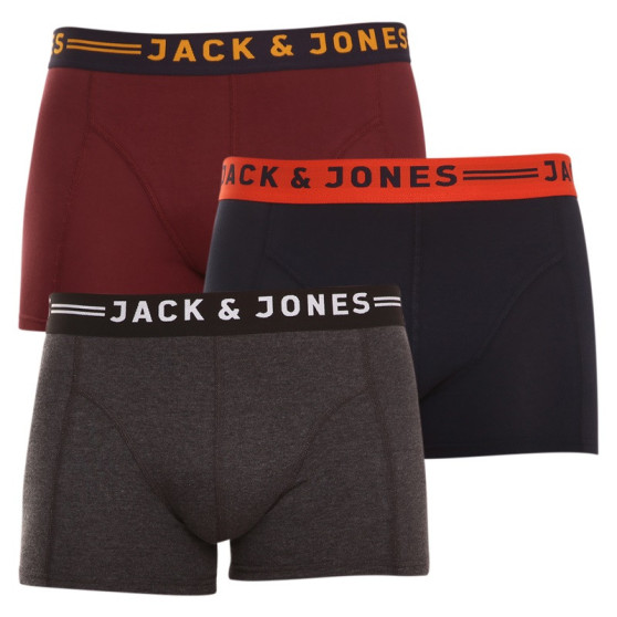 3PACK Vyriški boksininko šortai Jack and Jones daugiaspalviai (12113943)