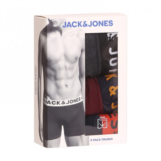 3PACK Vyriški boksininko šortai Jack and Jones daugiaspalviai (12113943)