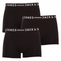 3PACK Vyriški boksininko šortai Jack and Jones juodi (12081832 - black/black)