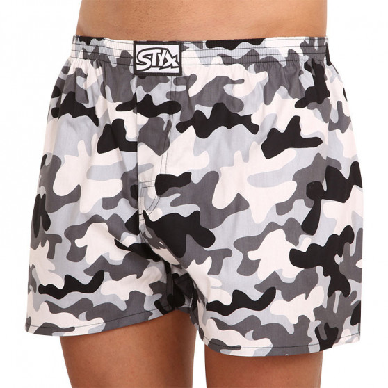 Vyriški šortai Styx art classic rubber oversized camouflage (E1457)