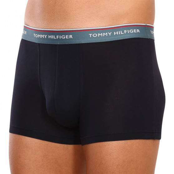 3PACK Vyriški boksininko šortai Tommy Hilfiger tamsiai mėlyni (UM0UM01642 0SN)