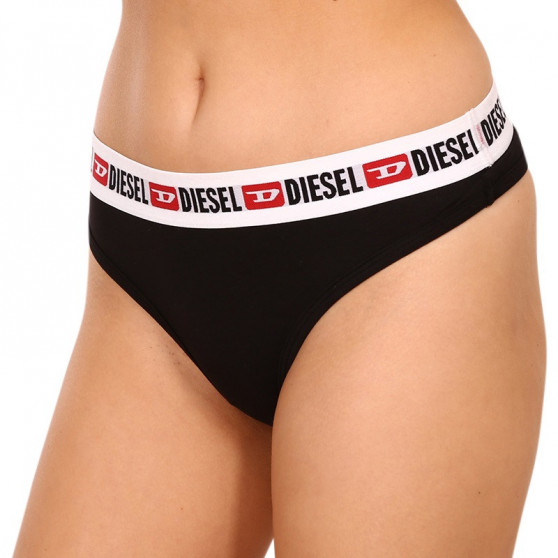 3PACK Moteriški stringai Diesel black (00SE0K-0EAXL-E4101)