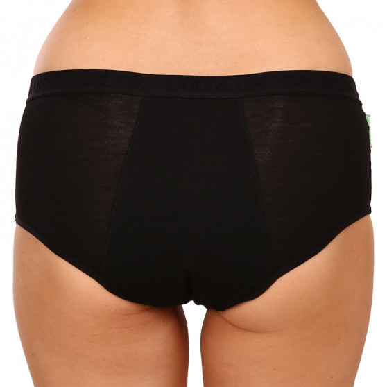 Bodylok Menstruacinės kelnaitės Bamboo Hi-Waist Black Medium Menstruacijos (BD22044)