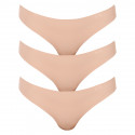 3PACK Moteriški stringai Under Armour beige (1325615 249)