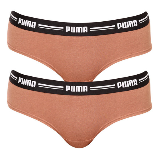 2PACK Moteriškos braziliškos kelnaitės Puma rudos spalvos (603043001 010)