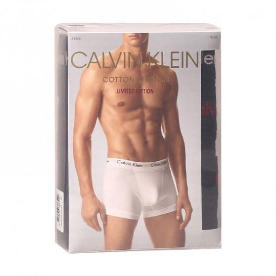 3PACK Vyriški boksininko šortai Calvin Klein juodi (NB3056A-6G6)