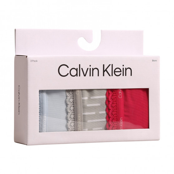 3PACK Moteriškos kelnaitės Calvin Klein multicolour (QD3804E-6VW)