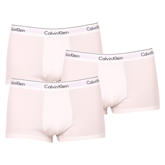 3PACK Vyriški boksininko šortai Calvin Klein balti (NB2380A-100)