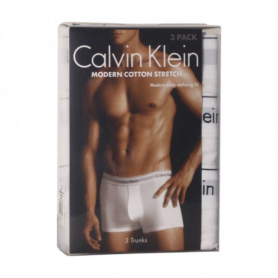 3PACK Vyriški boksininko šortai Calvin Klein balti (NB2380A-100)