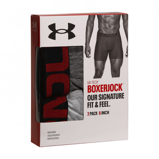 2PACK Vyriški boksininkų šortai Under Armour pilka (1363619 011)