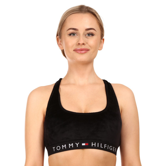 Moteriška liemenėlė Tommy Hilfiger micro plush black (UW0UW03979 BDS)