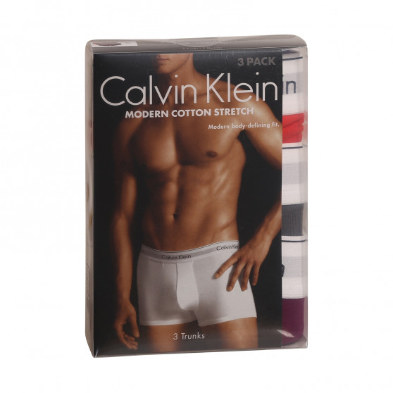 3PACK Vyriški boksininko šortai Calvin Klein daugiaspalviai (NB2380A-6ME)