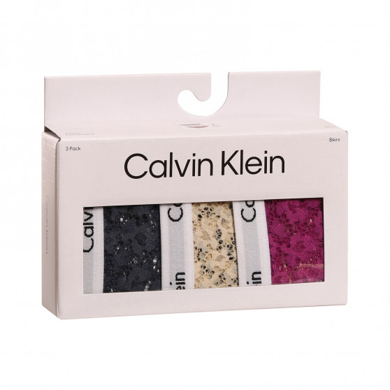 3PACK Moteriškos kelnaitės Calvin Klein oversized multicolour (QD3975E-6Q2)