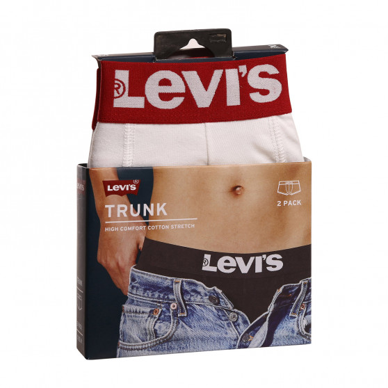 2PACK Vyriški boksininko šortai Levis balti (905002001 317)