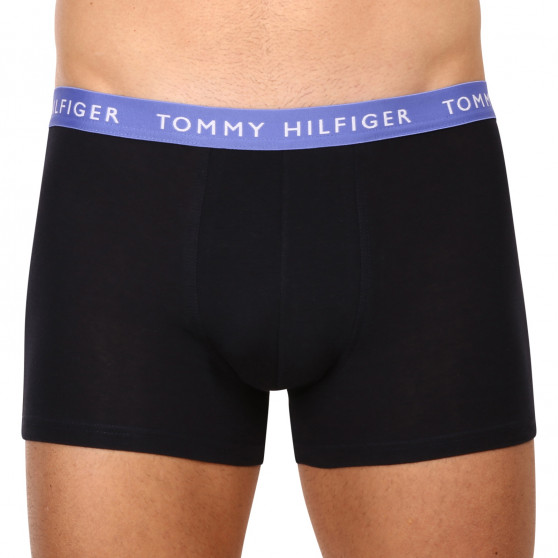 3PACK Vyriški boksininko šortai Tommy Hilfiger tamsiai mėlyni (UM0UM02324 0V1)