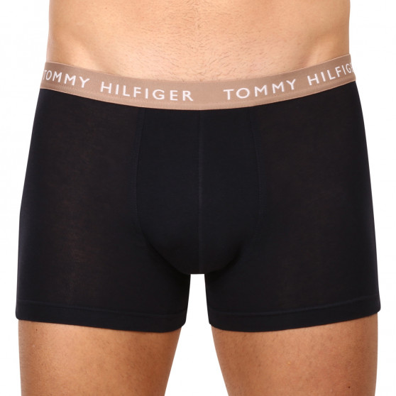 3PACK Vyriški boksininko šortai Tommy Hilfiger tamsiai mėlyni (UM0UM02324 0V1)