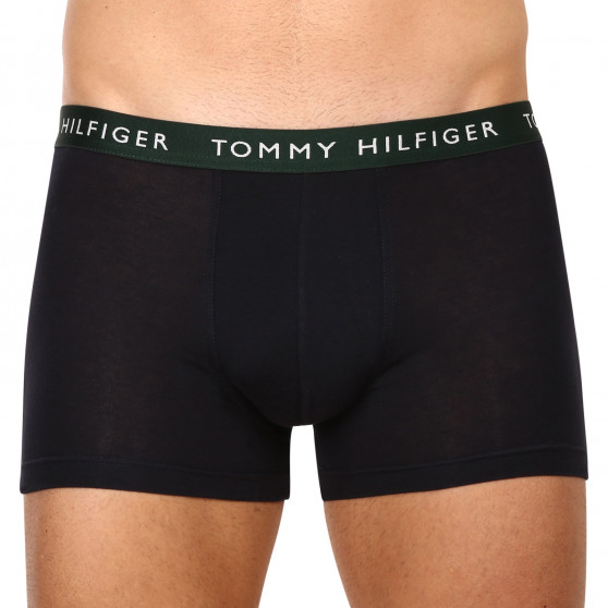 3PACK Vyriški boksininko šortai Tommy Hilfiger tamsiai mėlyni (UM0UM02324 0V1)