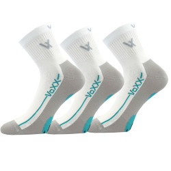 3PACK kojinės VoXX baltos (Barefootan-white)