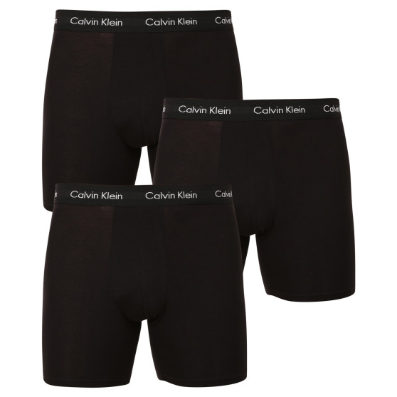 3PACK Vyriški boksininko šortai Calvin Klein juodi (NB1770A-XWB)