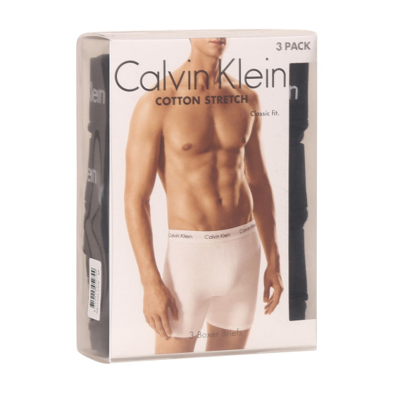 3PACK Vyriški boksininko šortai Calvin Klein juodi (NB1770A-XWB)