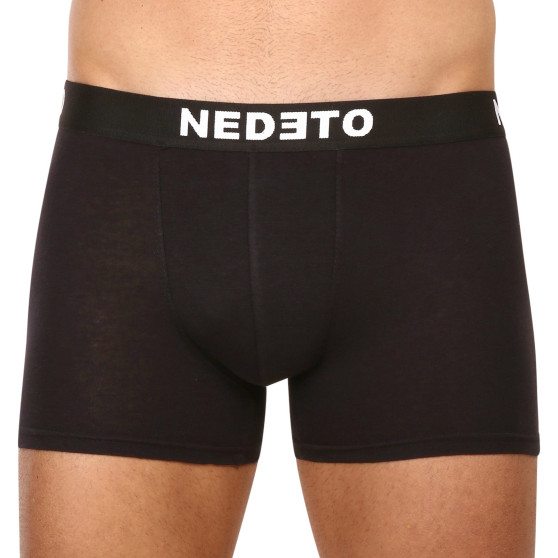 3PACK Vyriški boksininko šortai Nedeto juodi (3NDTB001-brand)