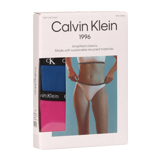 2PACK Moteriškos braziliškos kelnaitės Calvin Klein įvairiaspalvės (QD5037E-C0Z)