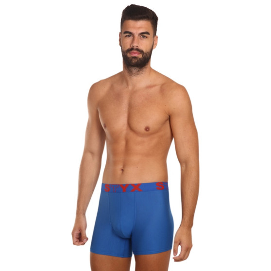 3PACK Vyriški boksininko šortai Styx ilgi sportiniai elastiniai įvairiaspalviai (3U96789)