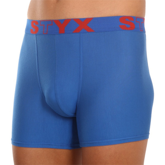 3PACK Vyriški boksininko šortai Styx ilgi sportiniai elastiniai įvairiaspalviai (3U96789)