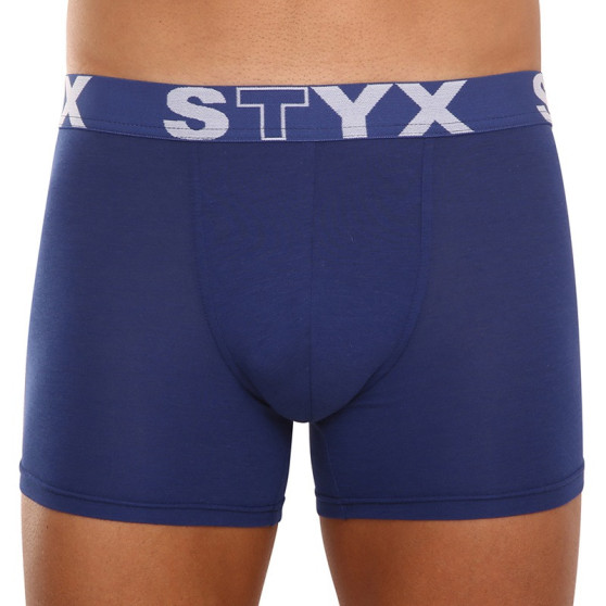 3PACK Vyriški boksininko šortai Styx ilgi sportiniai elastiniai įvairiaspalviai (3U96789)