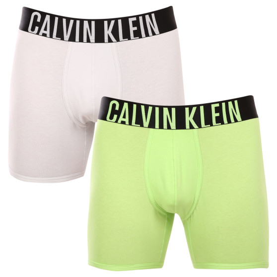 2PACK Vyriški boksininko šortai Calvin Klein daugiaspalviai (NB2603A-C2D)