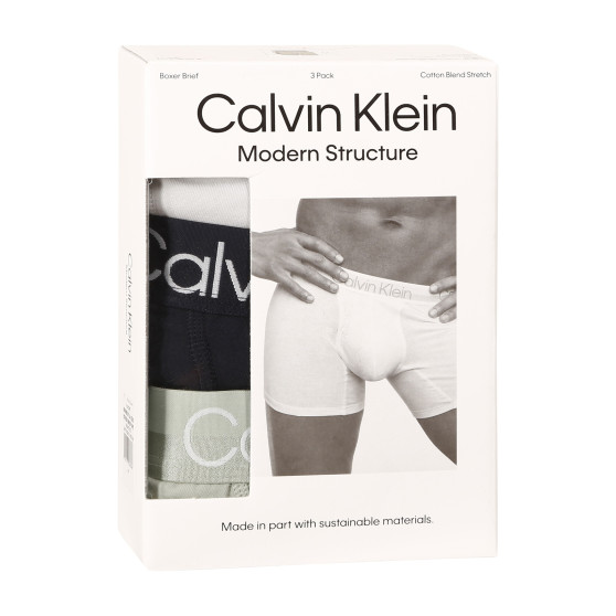 3PACK Vyriški boksininko šortai Calvin Klein daugiaspalviai (NB2971A-CBC)