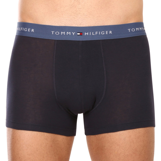 3PACK Vyriški boksininko šortai Tommy Hilfiger tamsiai mėlyni (UM0UM02763 0S1)