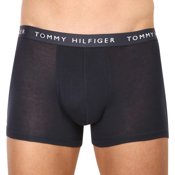 3PACK Vyriški boksininko šortai Tommy Hilfiger tamsiai mėlyni (UM0UM02324 0X0)