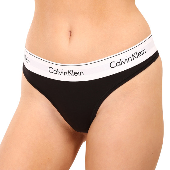 Moteriški stringai Calvin Klein black (F3786E-001)