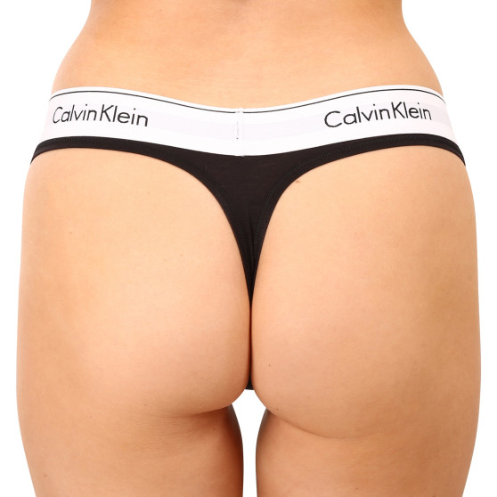 Moteriški stringai Calvin Klein black (F3786E-001)